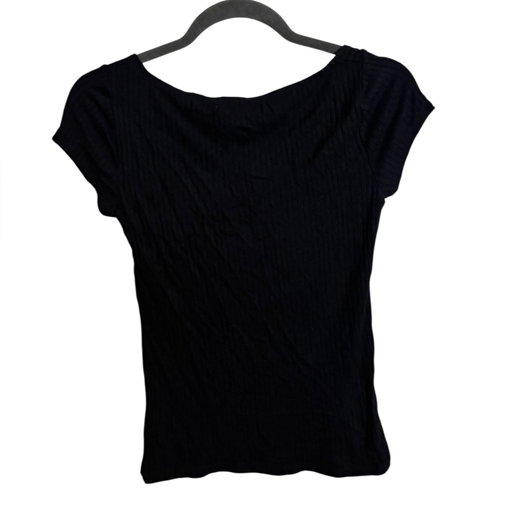 Reformation Black Square Neck Top Small - Picture 4 of 5